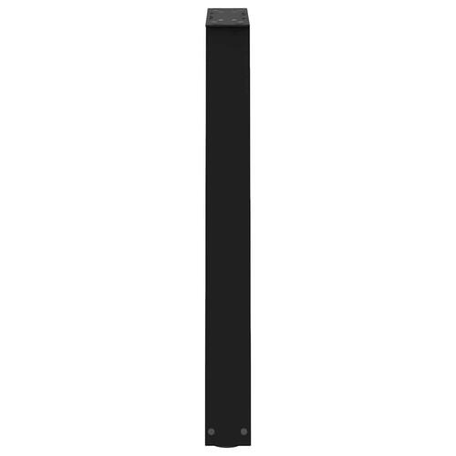 Sofabordben V-formede 2 stk. 50x(72-73) cm stål sort