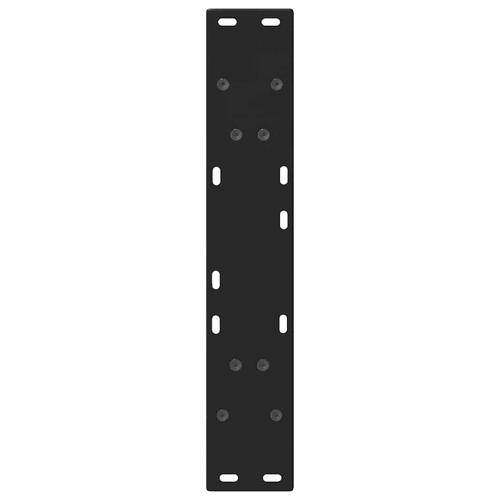 Sofabordben V-formede 2 stk. 50x(72-73) cm stål sort