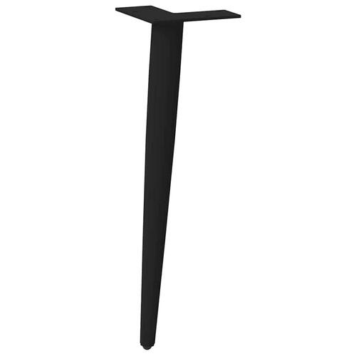 Sofabordben konisk form 4 stk. 30-31 cm stål sort