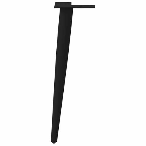 Sofabordben konisk form 4 stk. 30-31 cm stål sort