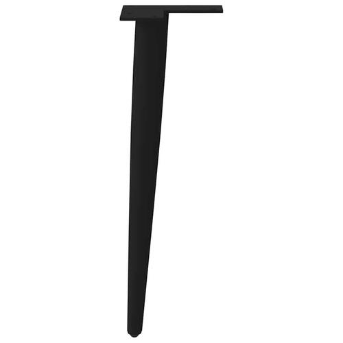 Sofabordben konisk form 4 stk. 30-31 cm stål sort
