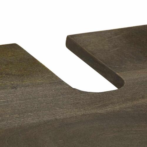 Vaskeskab sort 62x33x58 cm massivt mangotræ