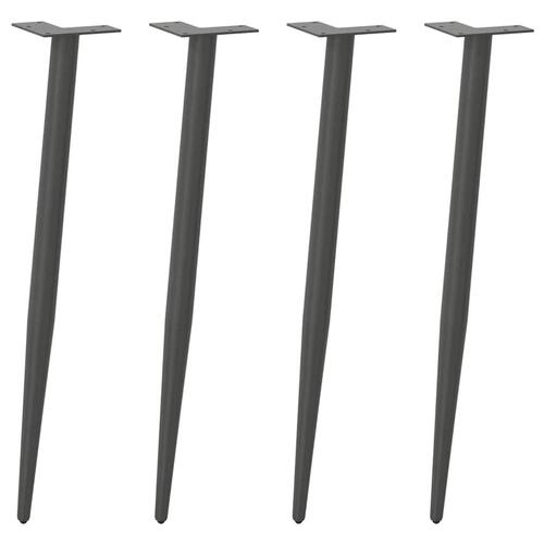 Sofabordben konisk form 4 stk 72-73 cm stål antracitgrå