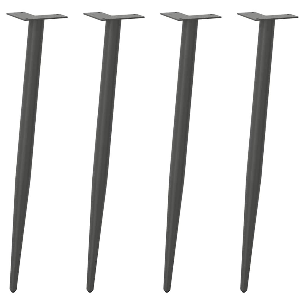 Sofabordben konisk form 4 stk 72-73 cm stål antracitgrå