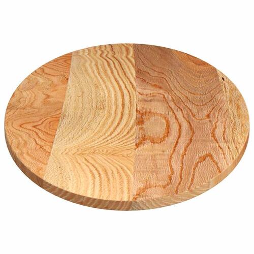 Bordplade 140x60x2 cm massivt egetræ oval lysebrun