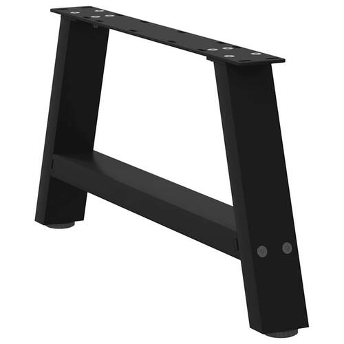 Sofabordben A-formet 2 stk 70x(30-31) cm stål sort