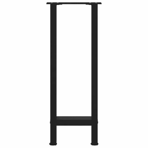 Sofabordben 2 stk. 38x(72-73) cm stål sort