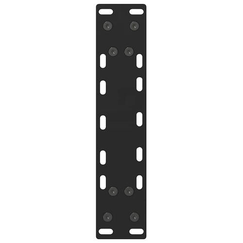 Sofabordben 2 stk. 38x(72-73) cm stål sort