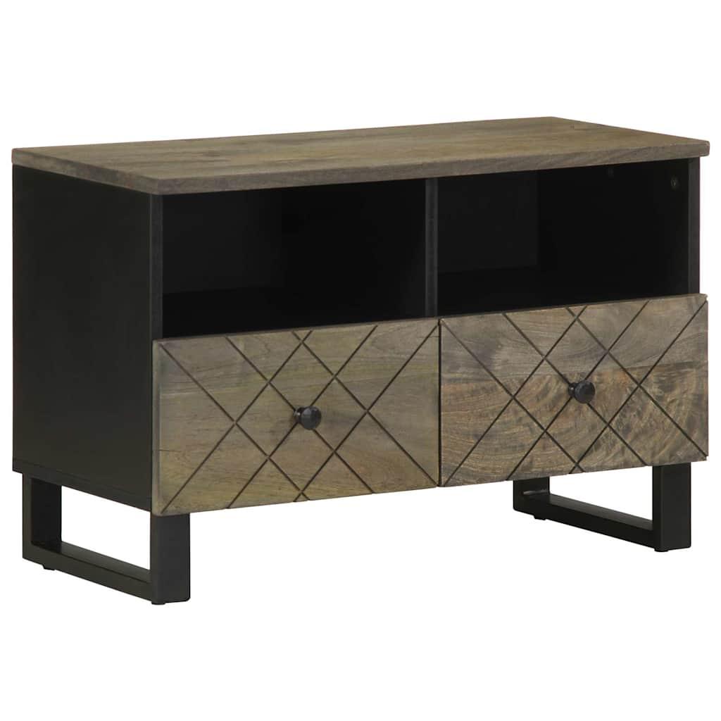 Tv Bord 70x33x46 Cm Massivt Mangotræ Sort