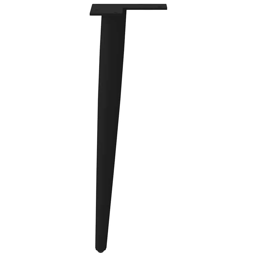 Sofabordben konisk form 4 stk. 42-43 cm stål sort