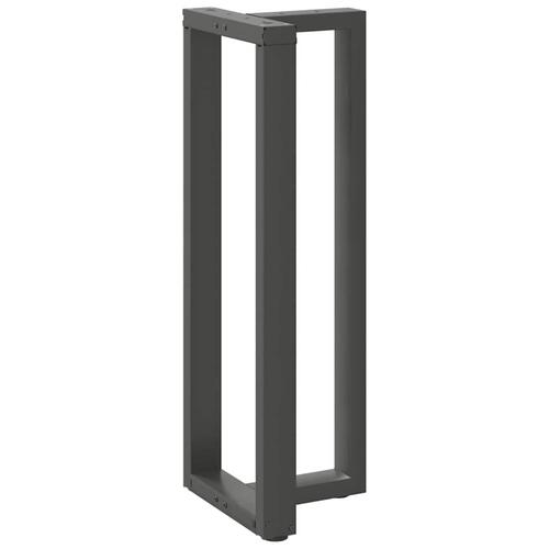 Barbordsben T-formet 2 stk 50x35x(111-112) cm stål antracitgrå