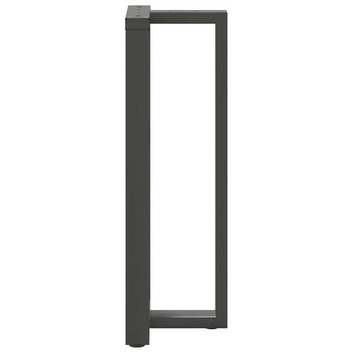 Barbordsben T-formet 2 stk 50x35x(111-112) cm stål antracitgrå
