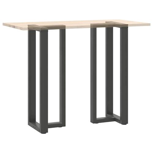 Barbordsben T-formet 2 stk 50x35x(111-112) cm stål antracitgrå