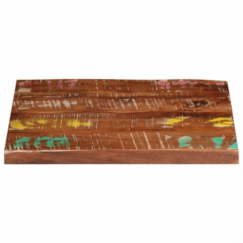 Bordplade 50x50x2,5 cm firkantet massivt genbrugstræ