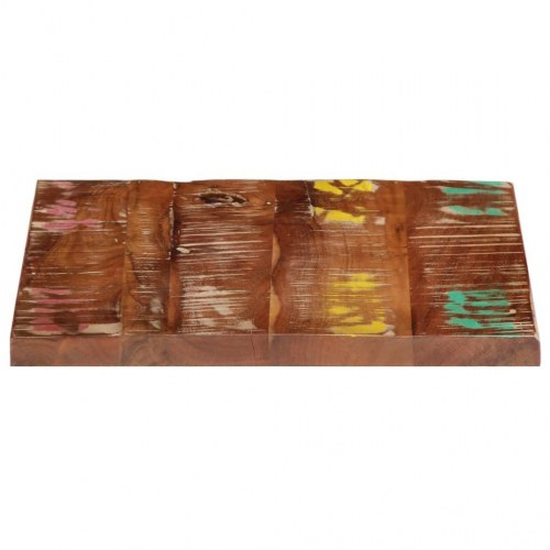 Bordplade 50x50x2,5 cm firkantet massivt genbrugstræ