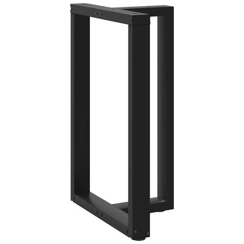 Barbordsben T-formet 2 stk 60x35x(91-92) cm stål sort