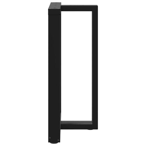 Barbordsben T-formet 2 stk 60x35x(91-92) cm stål sort