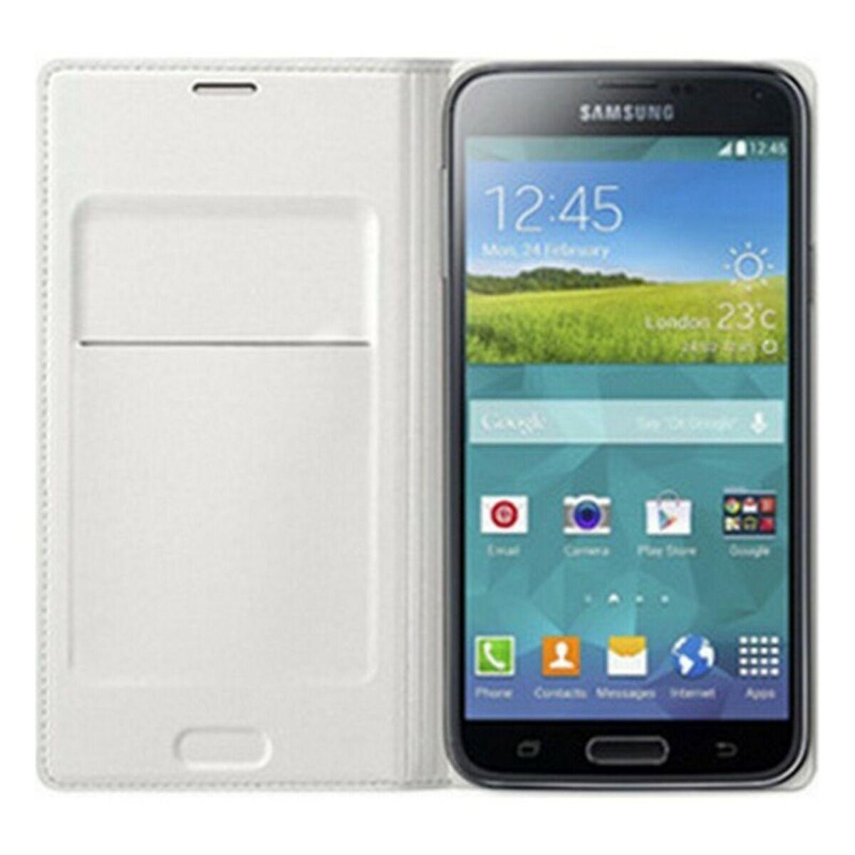 Samsung folio-cover EF-WG386 - til Galaxy Core LTE - Hvid/Sort