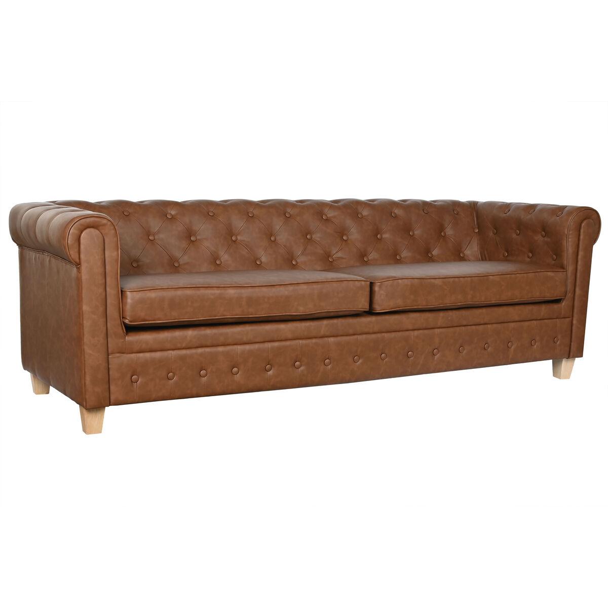 Personers Sofa Home Esprit Brun Natur Vintage 218