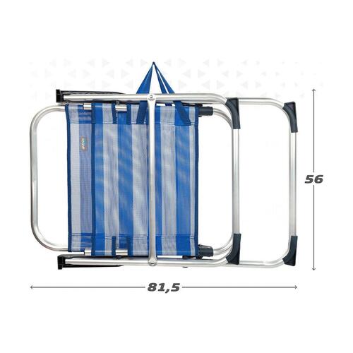 Polstrede Campingstol Colorbaby Sømand 56 x 50 x 88 cm Hvid Marineblå