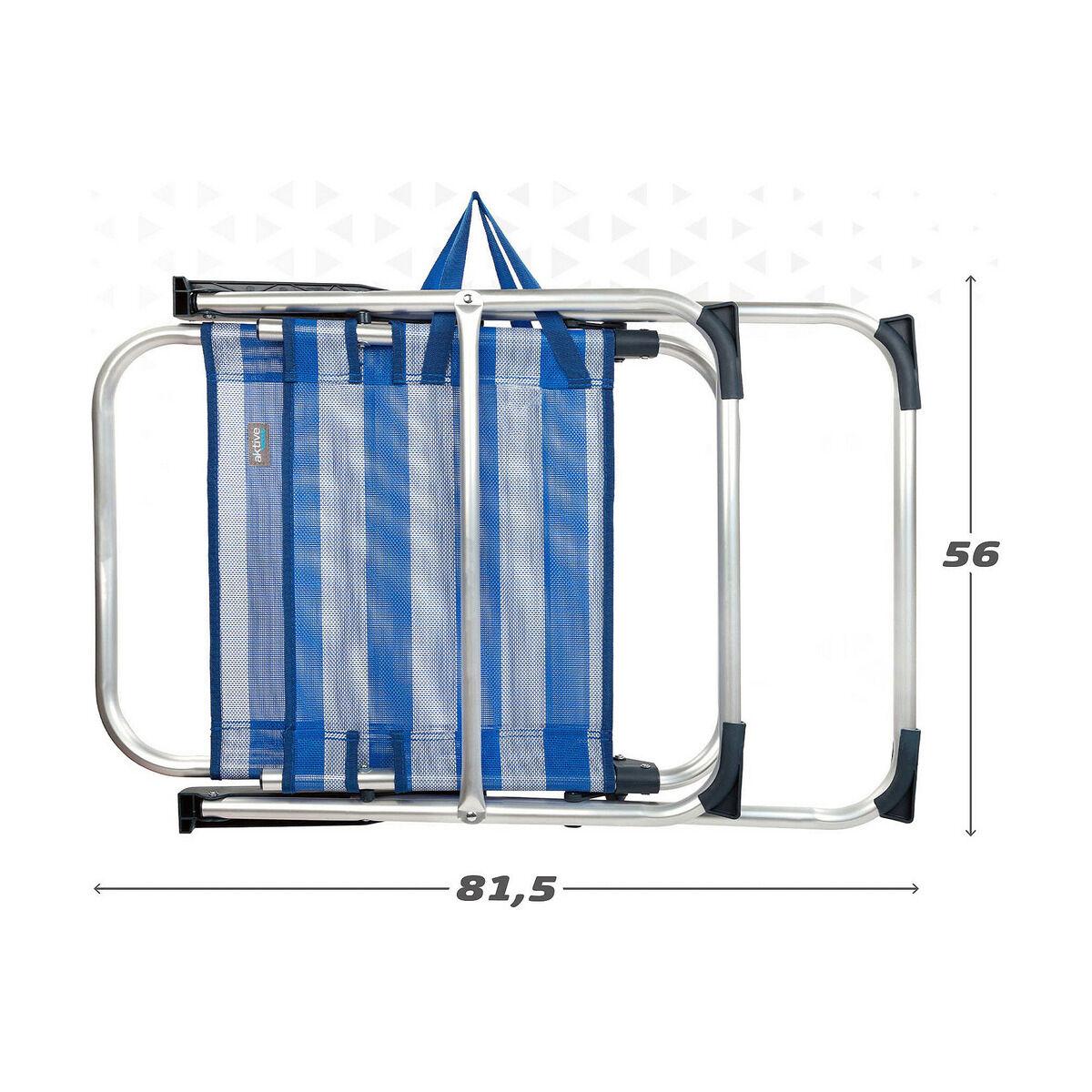 Polstrede Campingstol Colorbaby Sømand 56 x 50 x 88 cm Hvid Marineblå