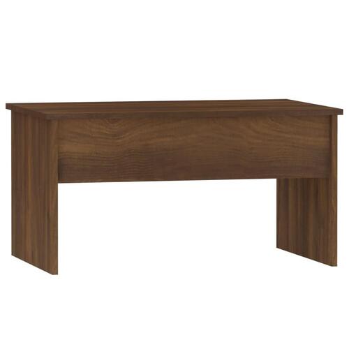 Sofabord 80x50,5x41,5 cm konstrueret træ brun egetræsfarve (OUTLET B)