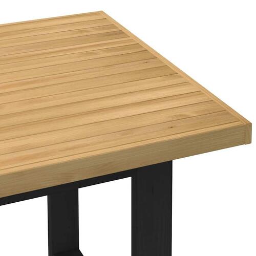 Spisebord NOAIN A-formede ben 160x90x75 cm massivt træ fyrretræ