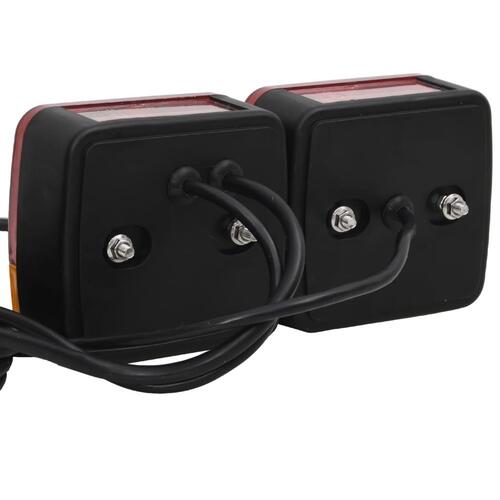 Trailerlygter 2 stk. 10,5x5x9,5 cm 12 V klassisk pære rød