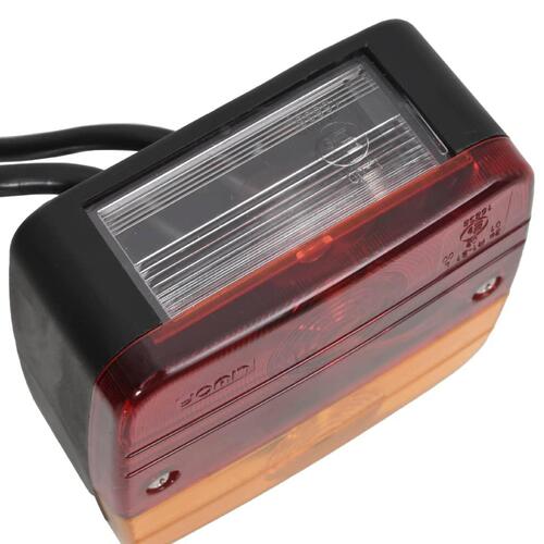 Trailerlygter 2 stk. 10,5x5x9,5 cm 12 V klassisk pære rød