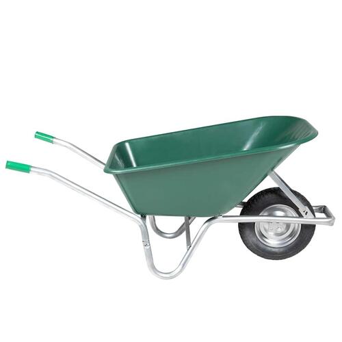 Trillebør grøn 90 L 150 kg galvaniseret stål og plastik