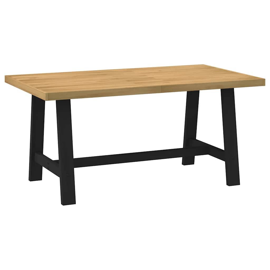 Spisebord Noain Formede Ben 160x90x75 Massivt Træ Fyrretræ