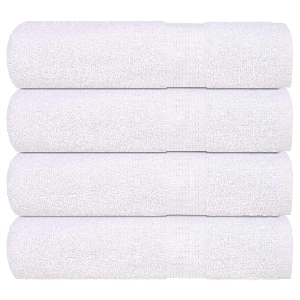 Håndklæder 4 stk. 70x140 cm 360 g/m2 100 % bomuld hvid