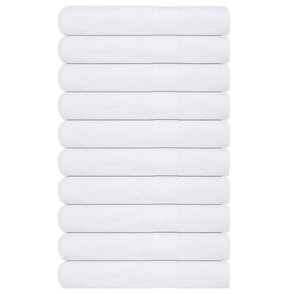 Saunahåndklæder 10 stk. 80x200 cm 360g/m2 100 % bomuld hvid
