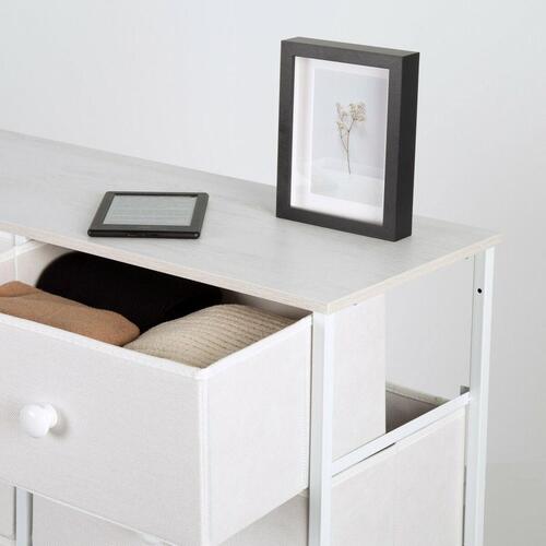 Max Home kommode - hvid, 80 × 81 × 30 cm, 8 skuffer
