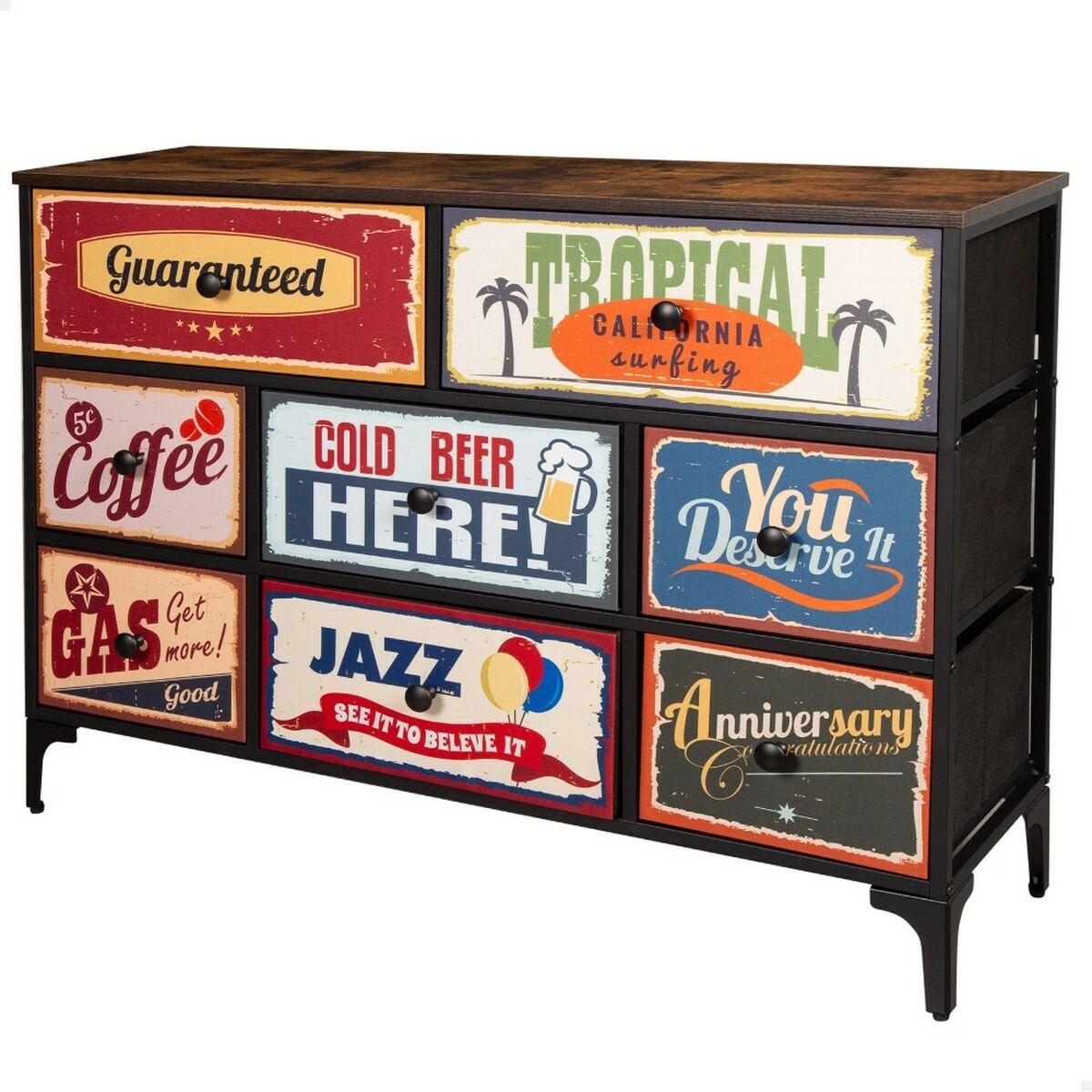 Max Home kommode Vintage - 103 × 77 × 30 cm, 8 skuffer
