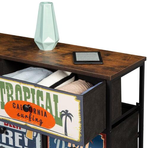 Max Home kommode Vintage - 103 × 77 × 30 cm, 8 skuffer