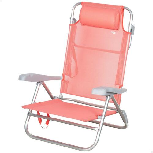 Polstrede Campingstol Aktive 47 x 82 x 49 cm Flamingo (2 enheder)