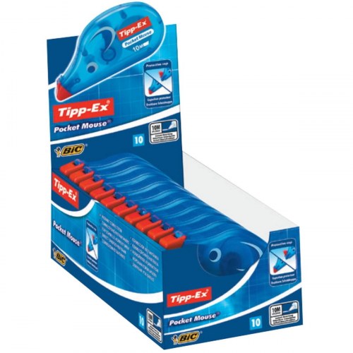 Korrekturtape Bic Tipp-Ex Pocket Mouse - 10 stk.