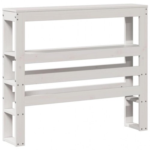 Sengeramme uden madras 90x190 cm massivt fyrretræ hvid