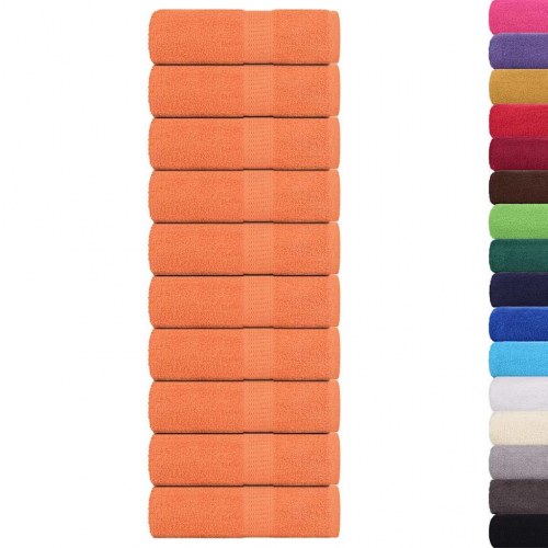 Gæstehåndklæder 10 stk. 30x50 cm 360 g/m2 100 % bomuld orange