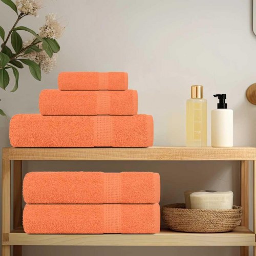 Håndklæder 2 stk. 70x140 cm 360 g/m2 100 % bomuld orange