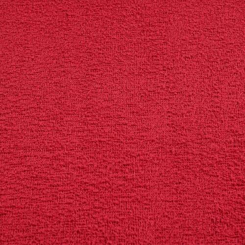 Håndklæder 10 stk. 100x200 cm 360 g/m2 100 % bomuld rød