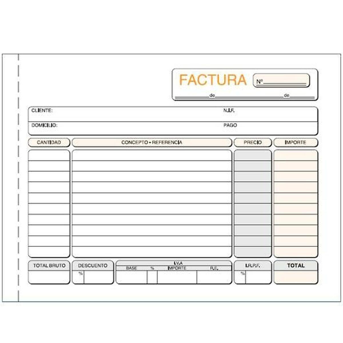 Faktura-kontrolbog 21 x 15 cm (10 enheder)