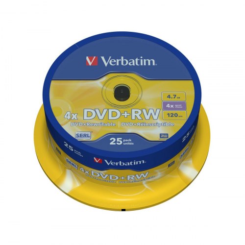 Verbatim DVD+RW 4,7 GB - 25-pack