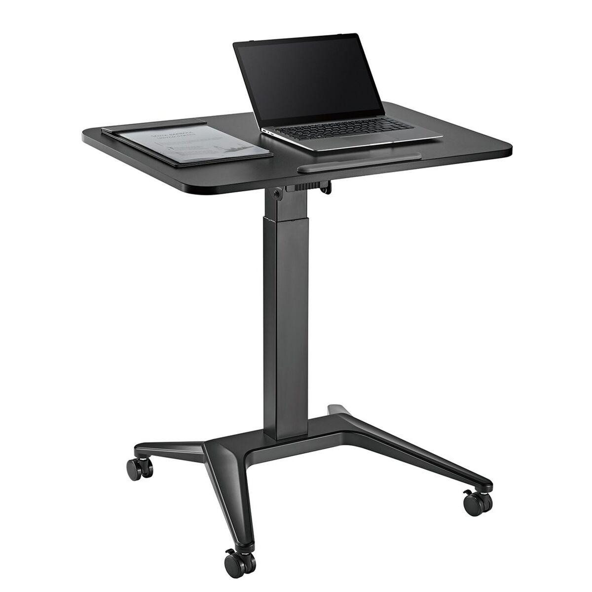Skrivebord Maclean Mc 453b Sort Stål 80 X 52 Cm