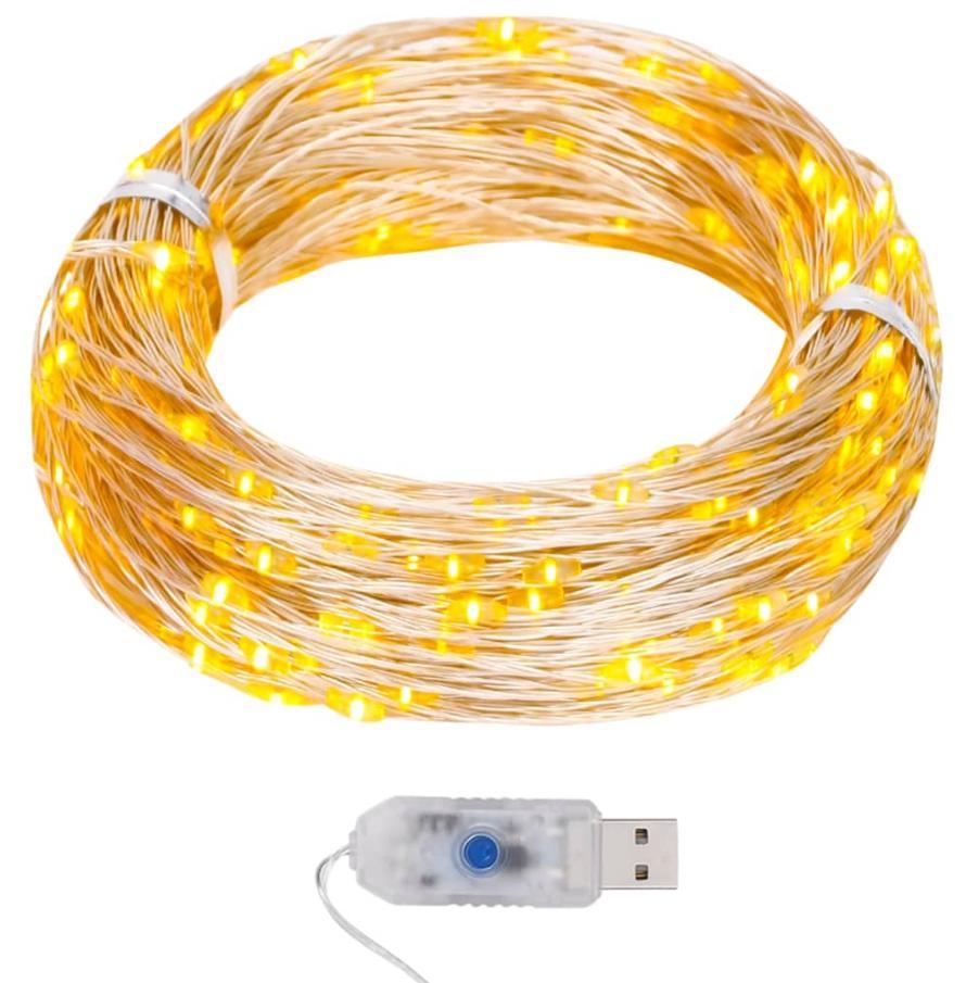 Fairylights-lyskæde 40 m 400 LED'er 8 funktioner varm hvid billede