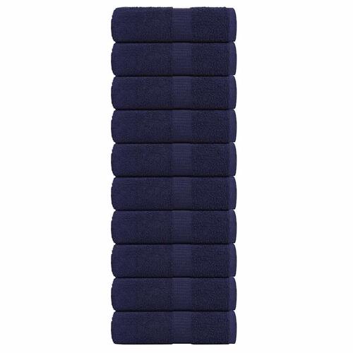 Håndklæder 10 stk. 30x30 cm 360 g/m2 100 % bomuld marineblå
