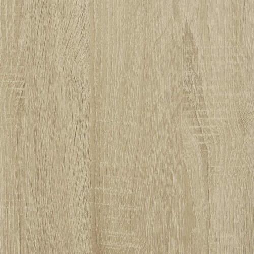 Opbevaringsboks med låg 60x40x51,5 cm konstrueret træ sonoma-eg