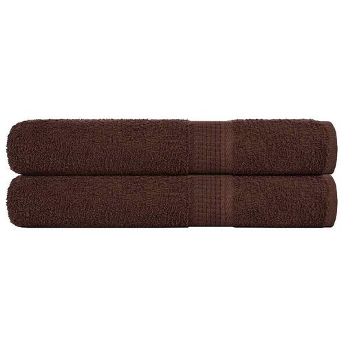 Saunahåndklæder 2 stk. 80x200 cm 360g/m2 100 % bomuld brun