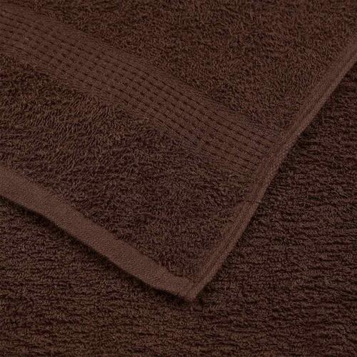 Badehåndklæder 10stk. 100x150cm 360g/m2 100% bomuld brun